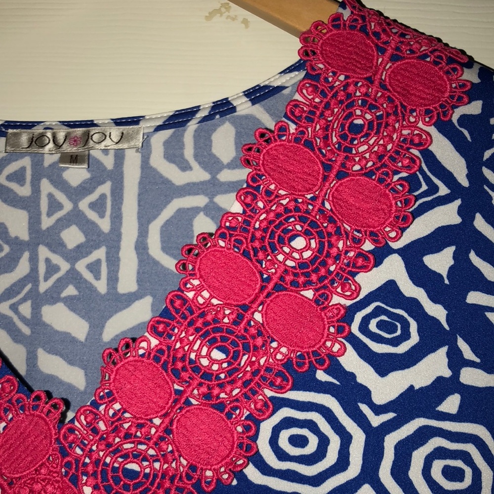 Patterned Shift Dress - image 4